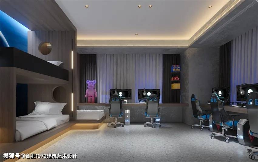 设计：潮酷装修解锁电竞新主场pg电子模拟器试玩电竞酒店(图5)
